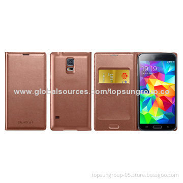 PU Leather Covers for Samsung Galaxy S5, Mini Book Style, High-quality/New Arrival OEM/ODM Welcomed